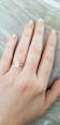 LULU - Radiant Cut Moissanite Petite 18k Yellow Gold Solitaire