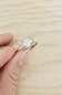 CATALINA - Round Lab Diamond 18k White Gold Shoulder Set Ring