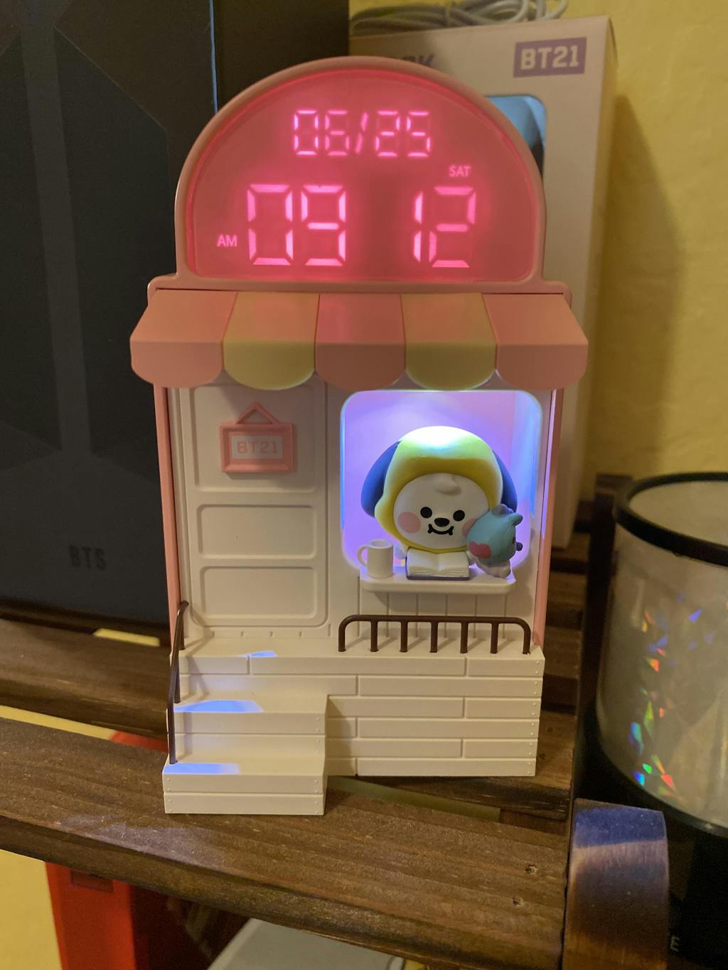 BT21 CHIMMY BABY MLB LED Digital Desk Clock LINE FRIENDS_US