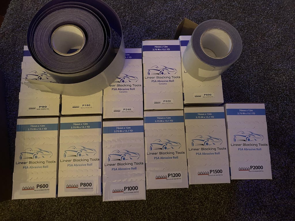 Ultimate Wet Sanding Paper Kit (STICKY BACKED) Linear Blocking Tools