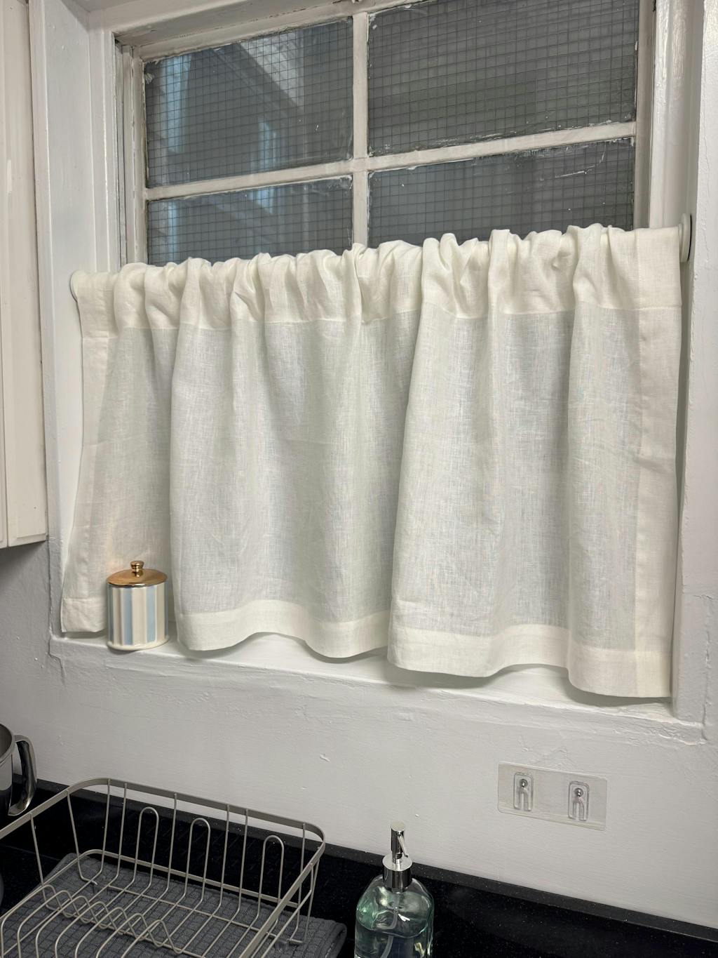 Linen Curtain with Button Holes