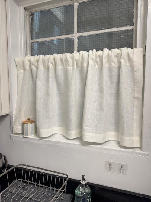 Linen Curtain with Button Holes