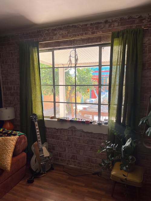 Linen Curtain with Multi Purpose Tape