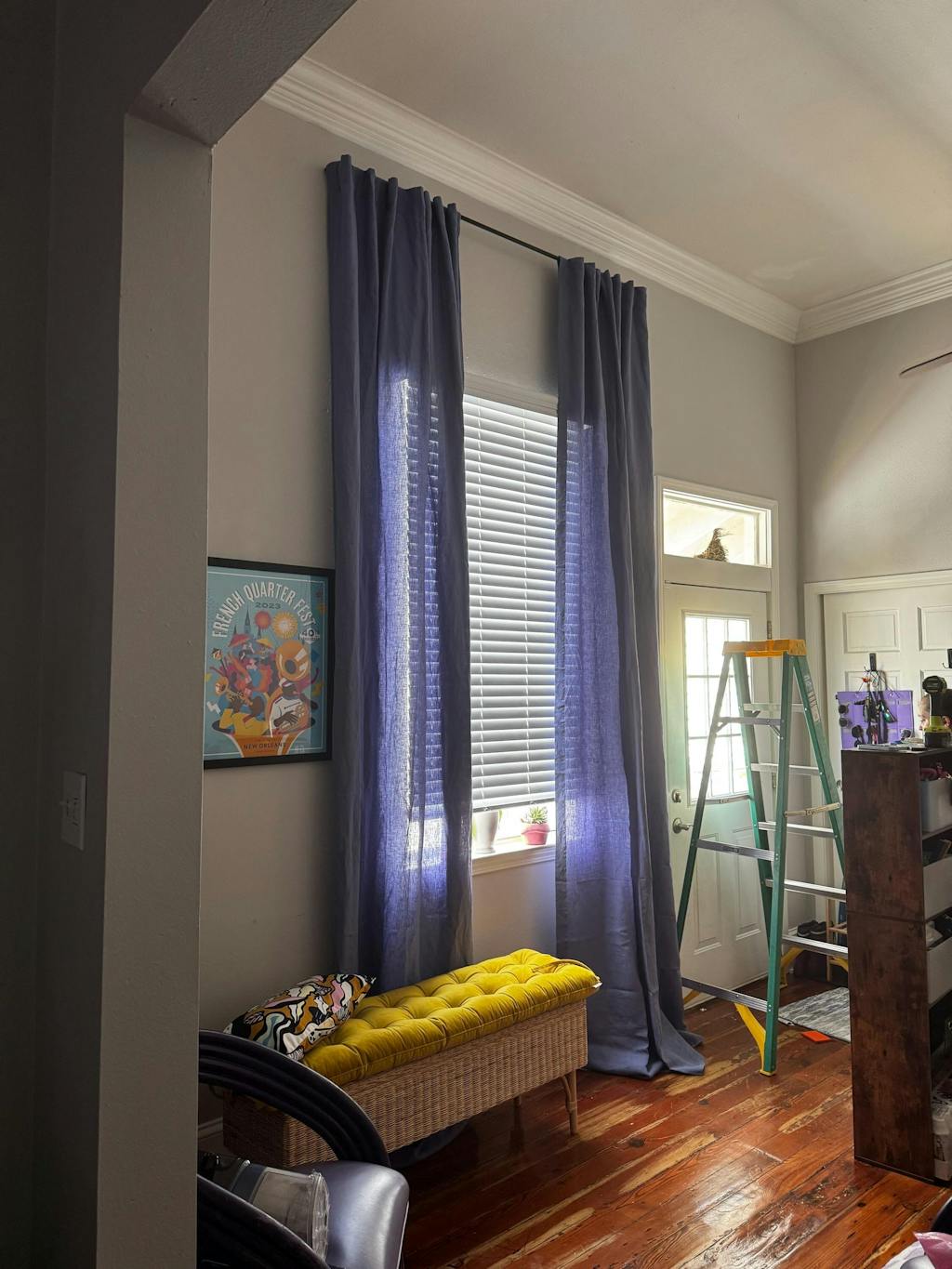 Linen Curtain with Multi Purpose Tape