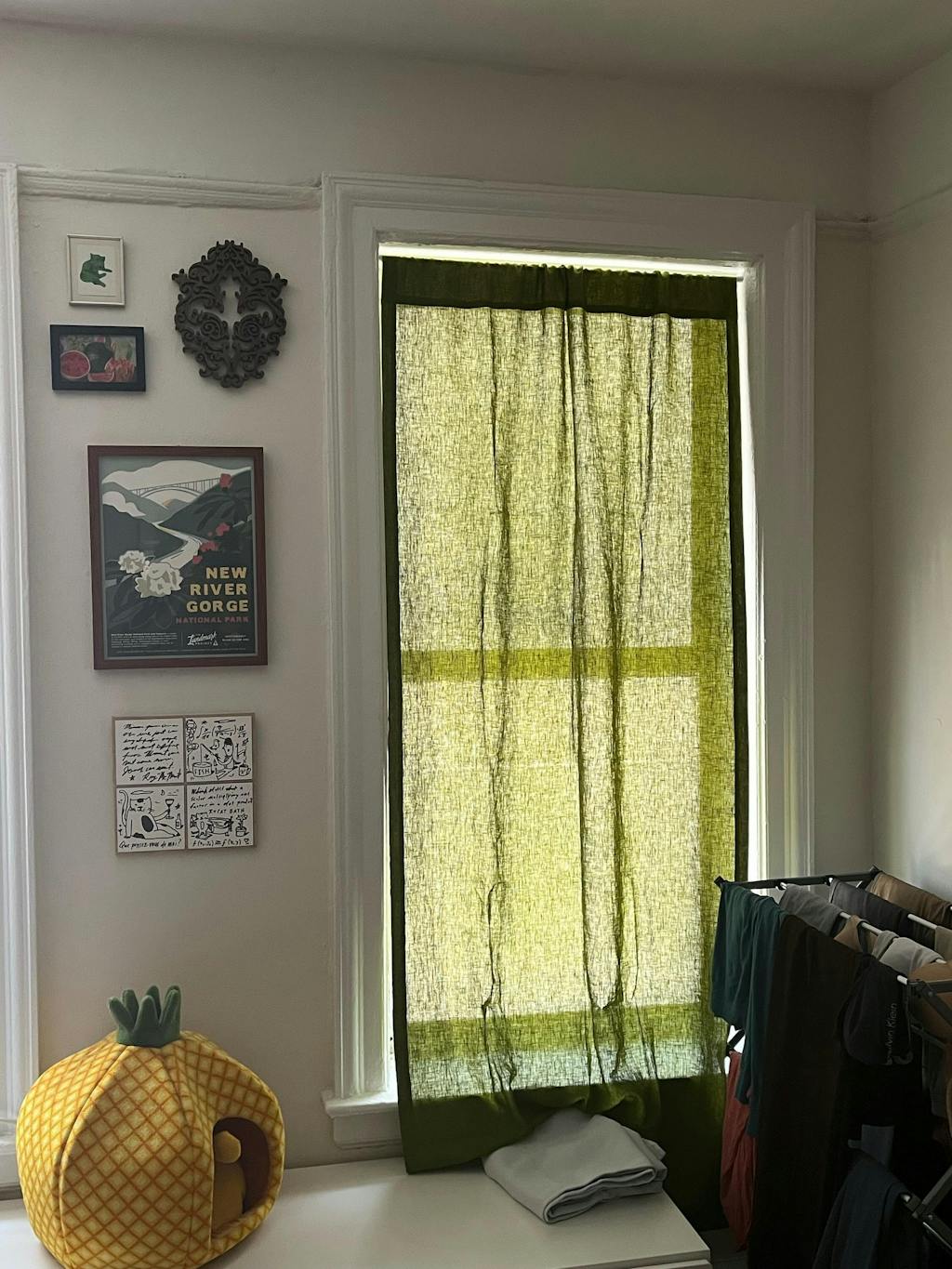 Linen Curtain with Multi Purpose Tape