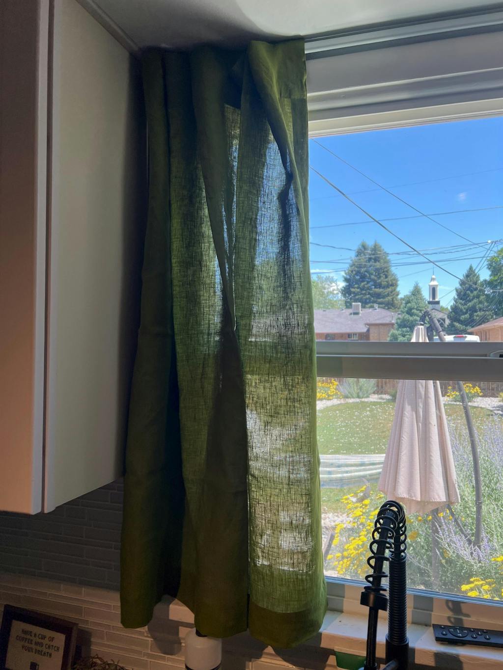 Linen Curtain with Multi Purpose Tape