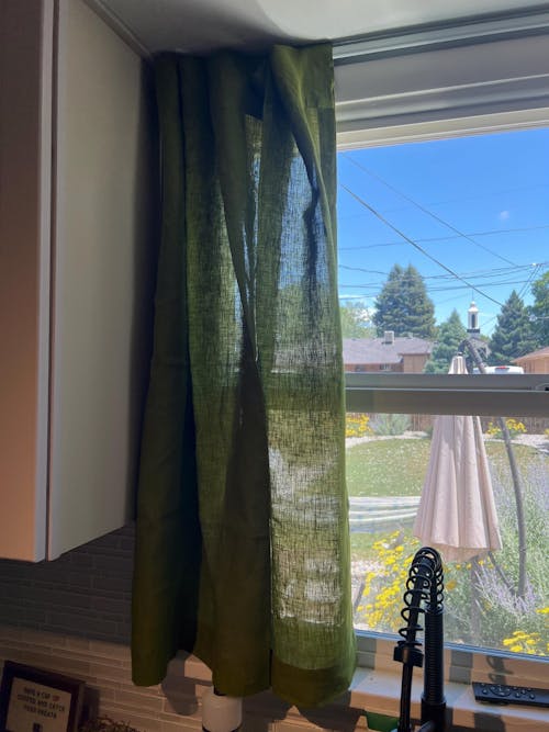 Linen Curtain with Multi Purpose Tape