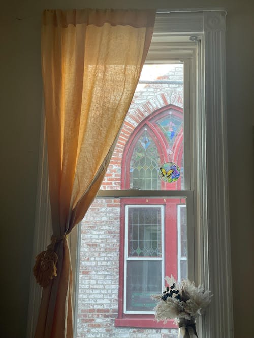 Linen Curtain with Multi Purpose Tape