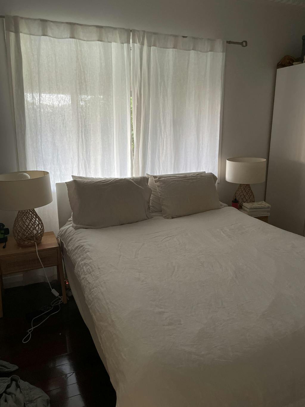 Linen Bed Skirts, Australia 100 Linen Bed Skirt with 4 Slitted Corners