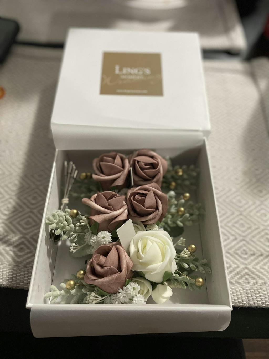 Wedding Boutonnieres | Wedding Boutonnieres - Lilac & Gold Wedding Boutonnieres | Wedding Boutonnieres - Lilac & Gold