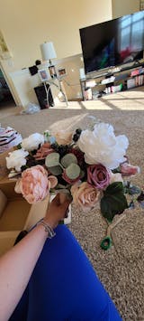 Medium Free-Form Bridal Bouquet in Dusty Rose & Cream