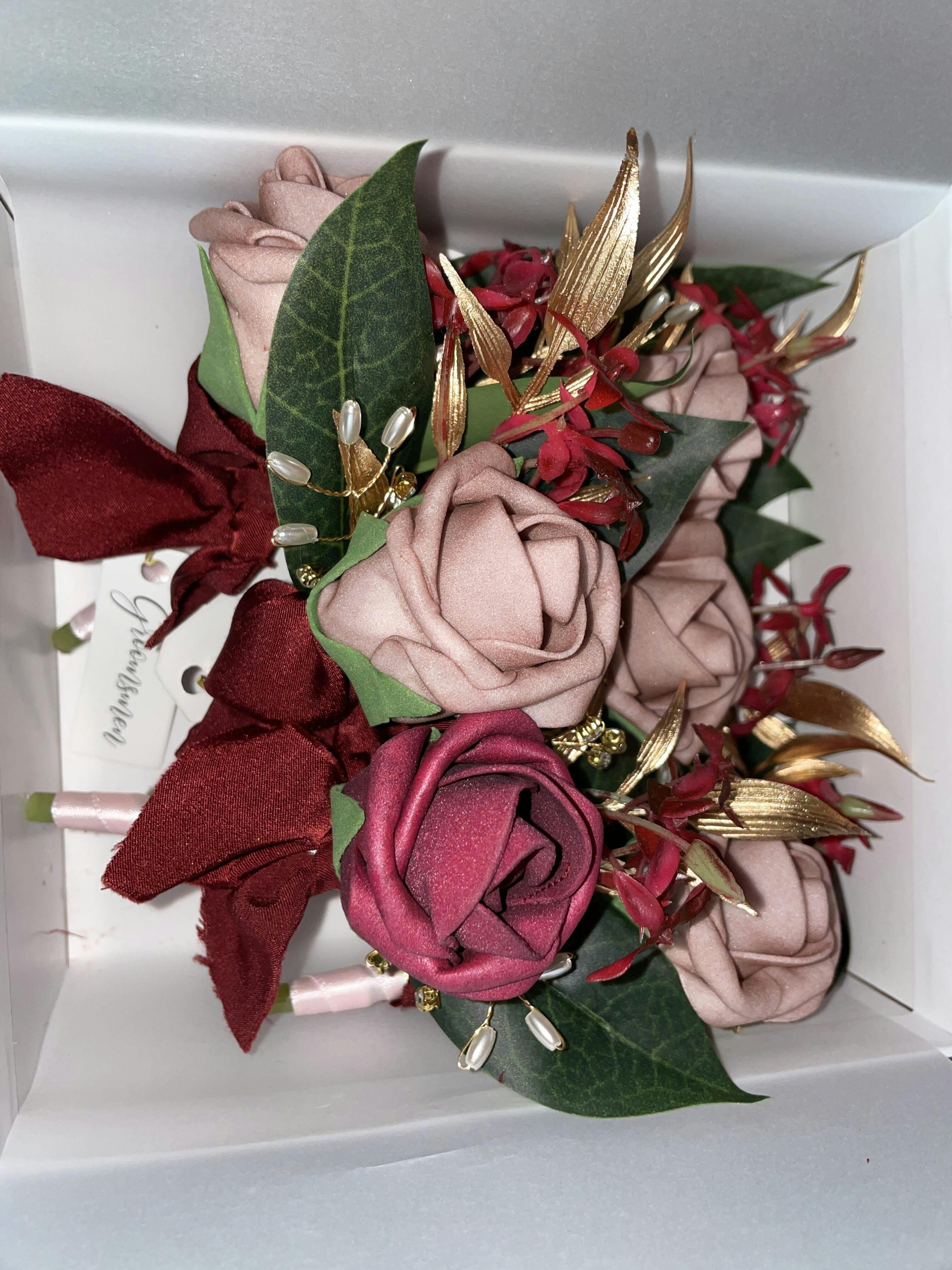 Wedding Boutonnieres for Groom: Ivory – Ling's Moment