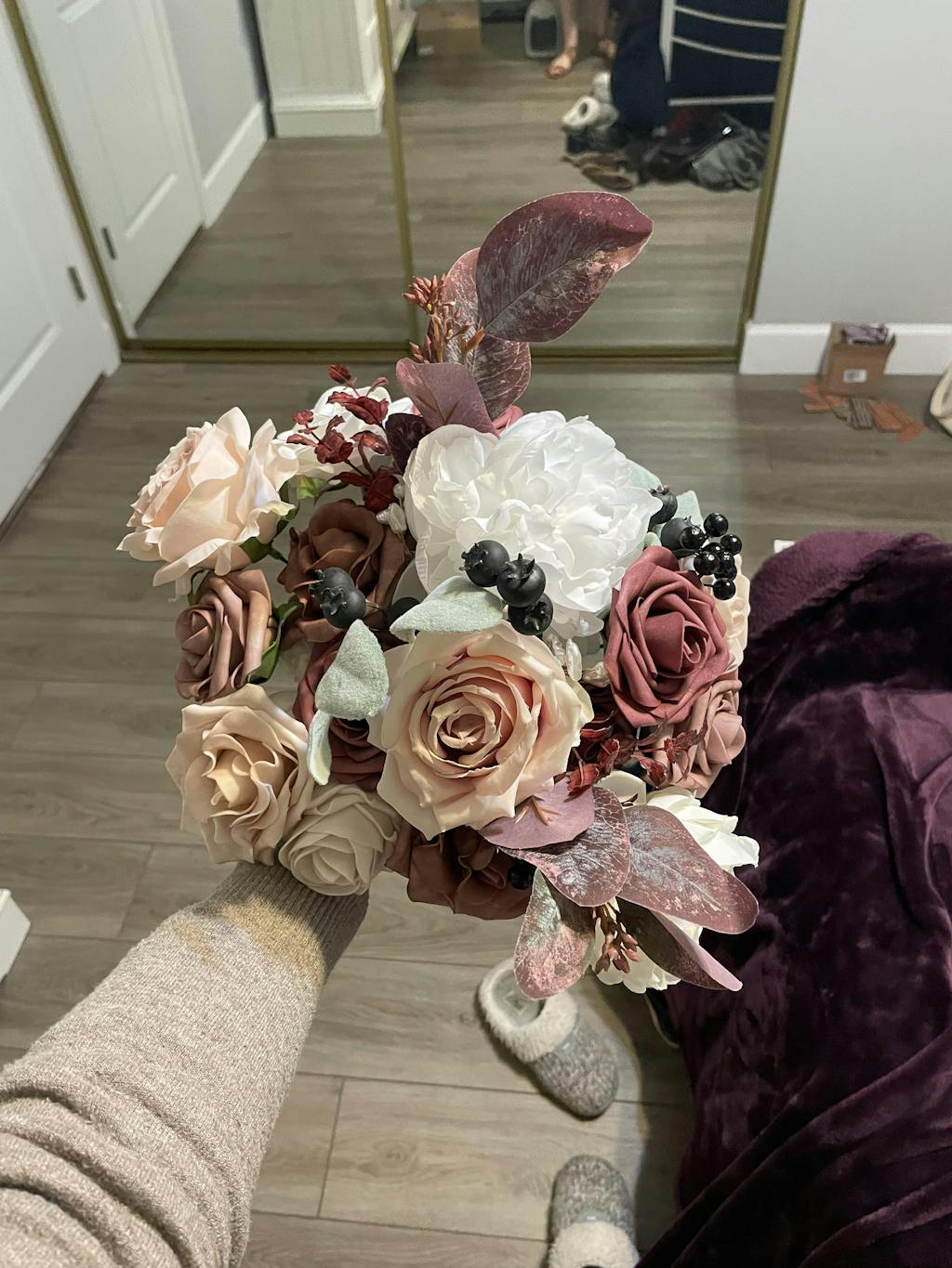 Artificial Flowers Dusty Rose Wedding Flowers Ling's moment