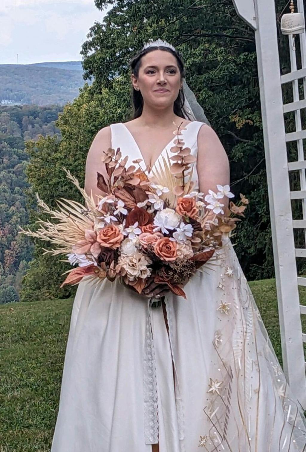 Deluxe Bridal Bouquet: Rust & Sepia – Ling's Moment