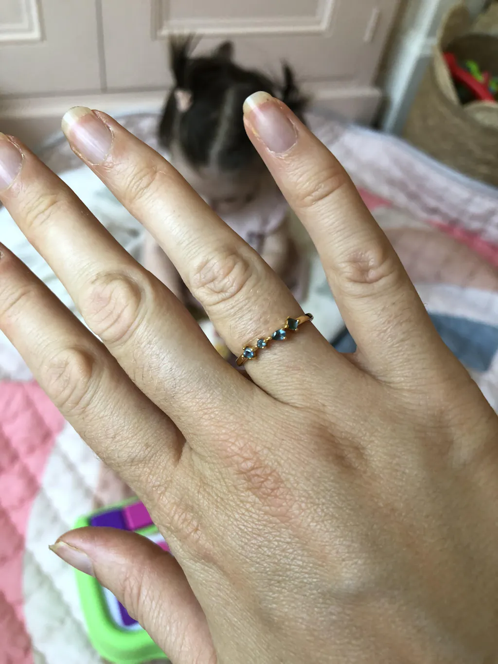 Blue Topaz Silver Ring by Tiny Rituals main image 0