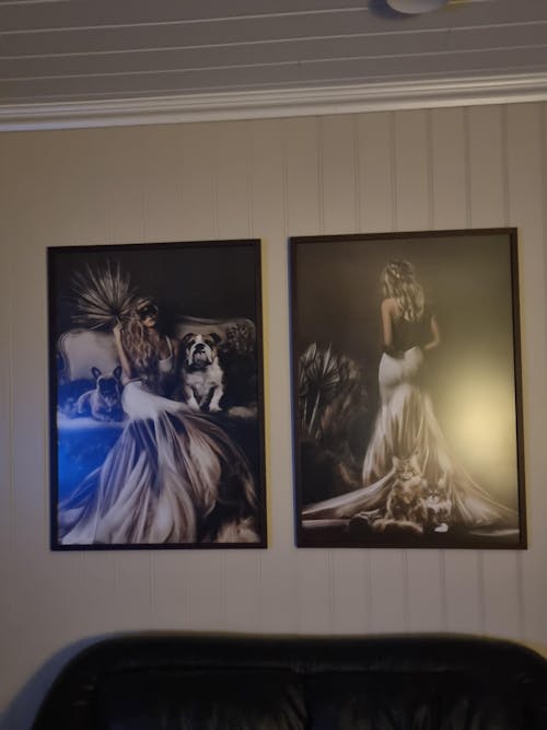 Ramme med antirefleksjon - mørk brun