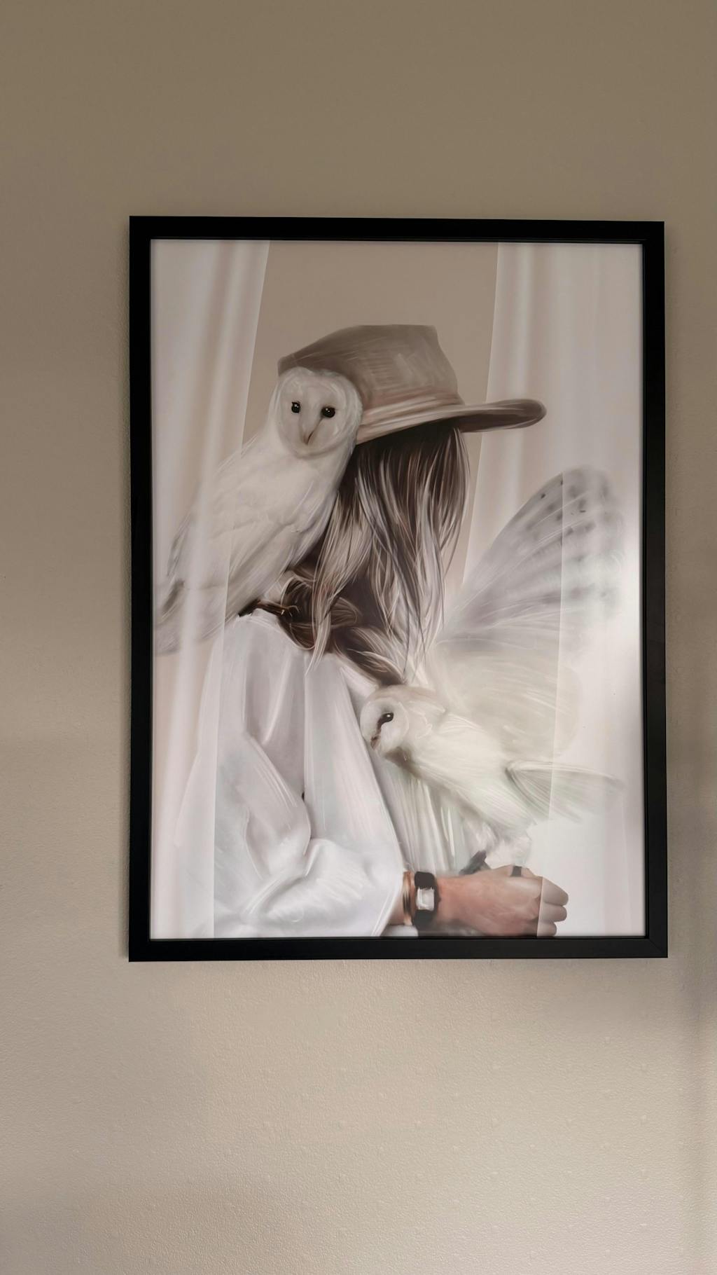 Ramme med antirefleksjon - svart