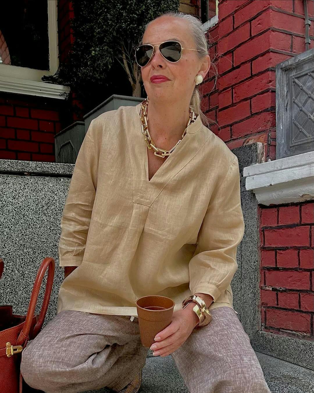 100% Linen Dress Shirt JOANNA – LINTICO