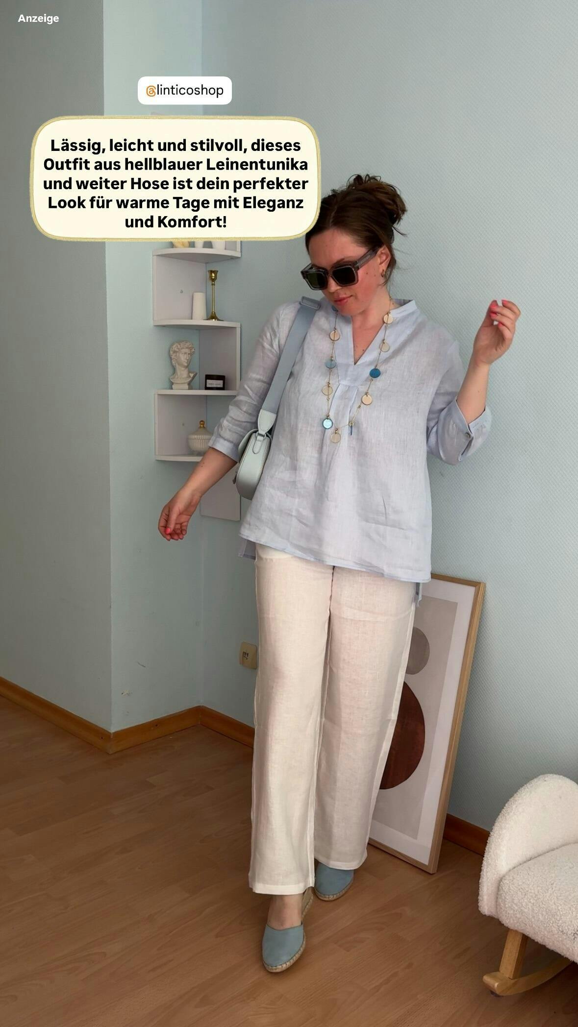 100% Linen Dress Shirt JOANNA – LINTICO