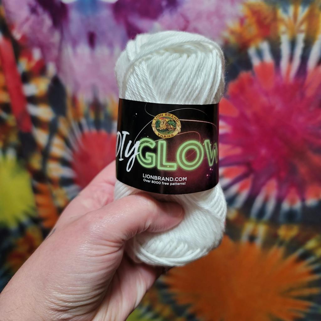 DIY Glow Natural Lion Brand Yarn