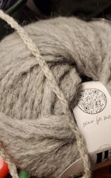 Lion Brand Worsted Chainette Alpaca Yarn Natural Yarn by Lion