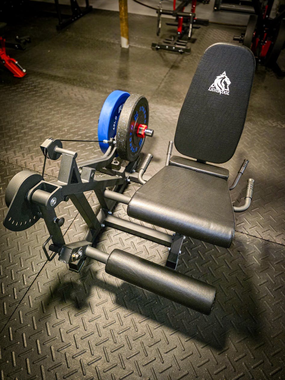 LIONSCOOL Leg Extension and Curl Machine Adjustable Seated
