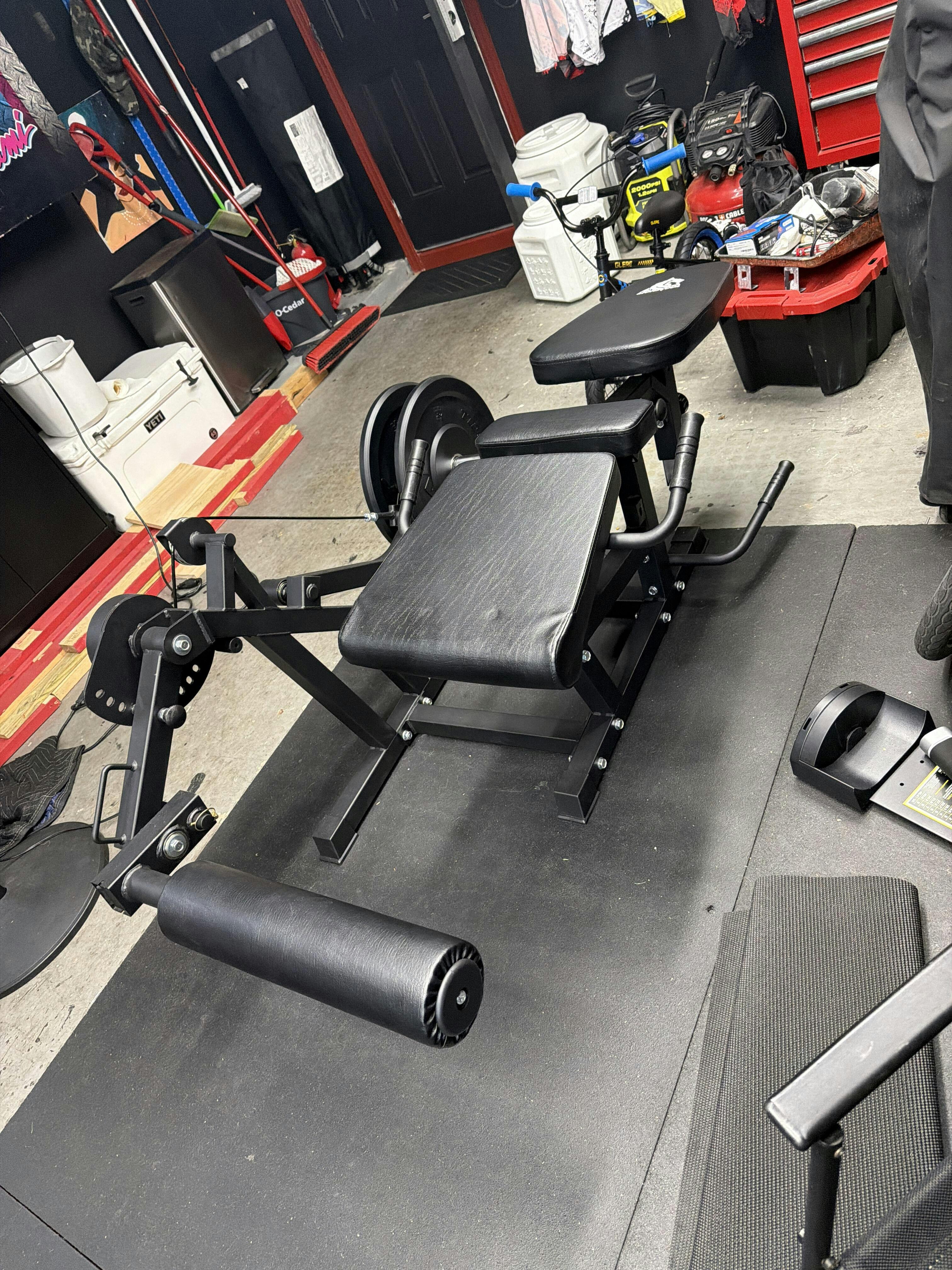 LIONSCOOL Leg Extension and Curl Machine V4.0, Adjustable Seated