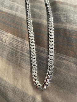 Silver Miami Cuban Link Chain