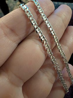 Silver Tiger Eye Chain