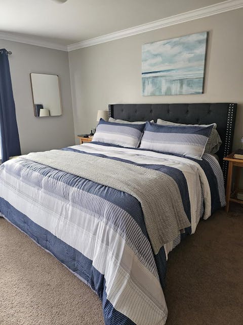 Multicolor Stripe Lightweight Down Alternative 3 Pieces Comforter Set