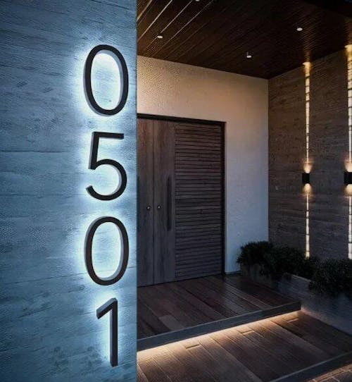 Unique Solar Powered House Numbers | Light Up Address Signs | Custom Illuminated Options