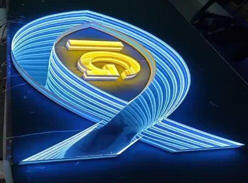 Customizable 3D Infinity Mirror LED Signs - Personalized Wall Decor Business Logos LED Letters