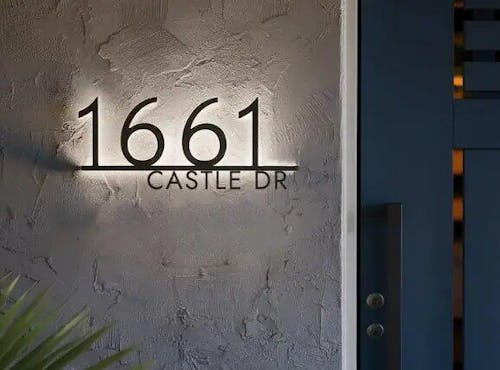 Customizable House Address Sign - Illuminated House Numbers Unique Touch to Your Home