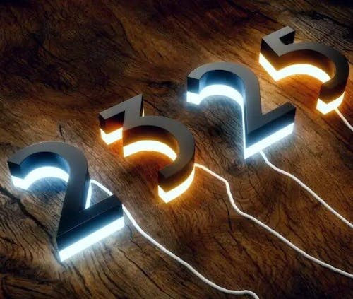 Unique Solar Powered House Numbers | Light Up Address Signs | Custom Illuminated Options