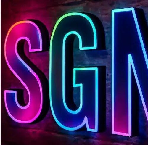 Business Neon Sign Letters – Custom LED Storefront & Café Signs