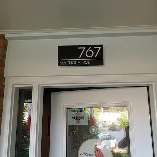 Make Your Address Visible with a Lighted House Number Plaque - Perfect for Any Home