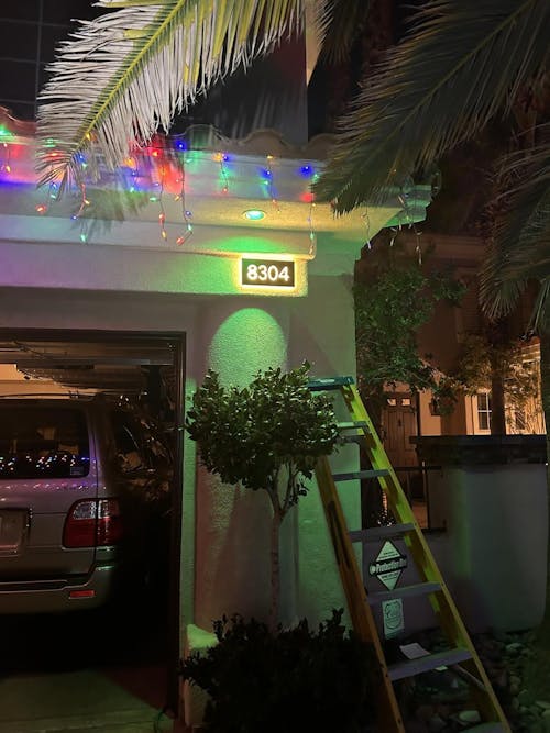 Versatile Lighted House Numbers - Freestanding or Wall Mounted - Weather-resistant Address Sign