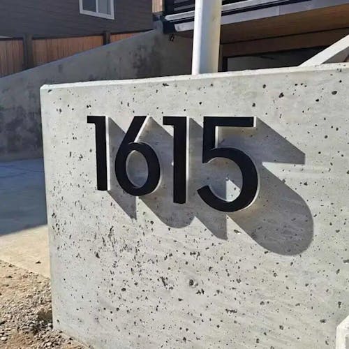 Versatile Lighted House Numbers - Freestanding or Wall Mounted - Weather-resistant Address Sign
