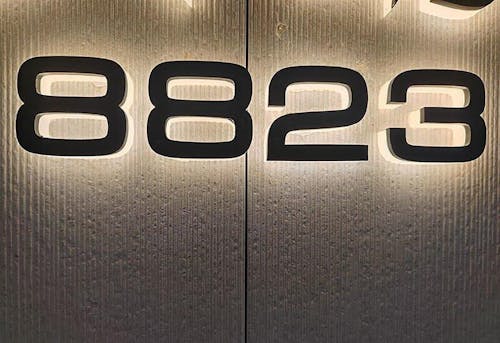 Versatile Lighted House Numbers - Freestanding or Wall Mounted - Weather-resistant Address Sign