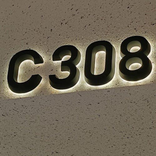 Versatile Lighted House Numbers - Freestanding or Wall Mounted - Weather-resistant Address Sign