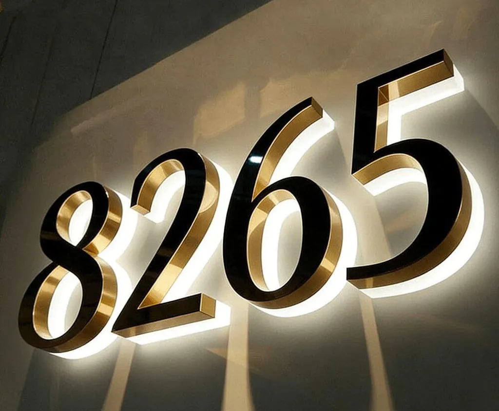 Custom Lighted House Numbers | Solar, Backlit & LED Address Signs | Unique Designs for Home