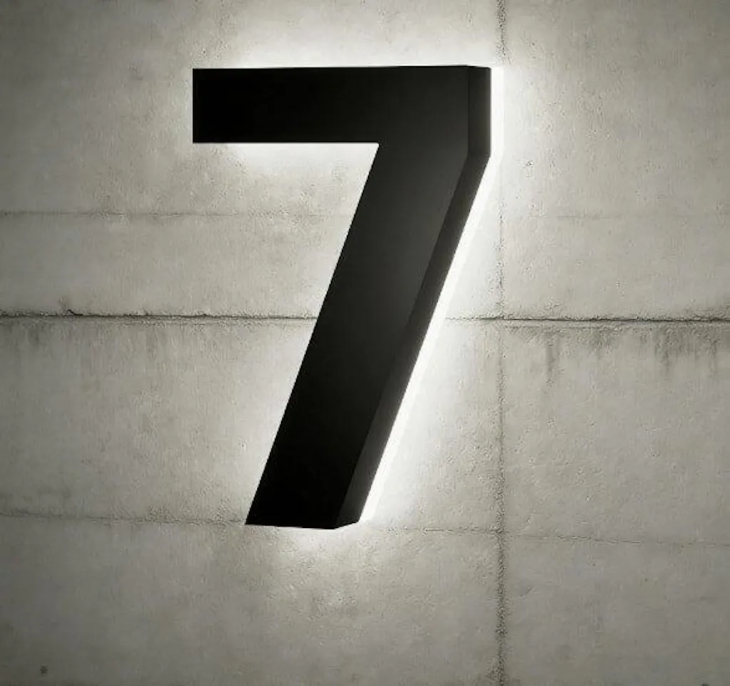 Versatile Lighted House Numbers - Freestanding or Wall Mounted - Weather-resistant Address Sign