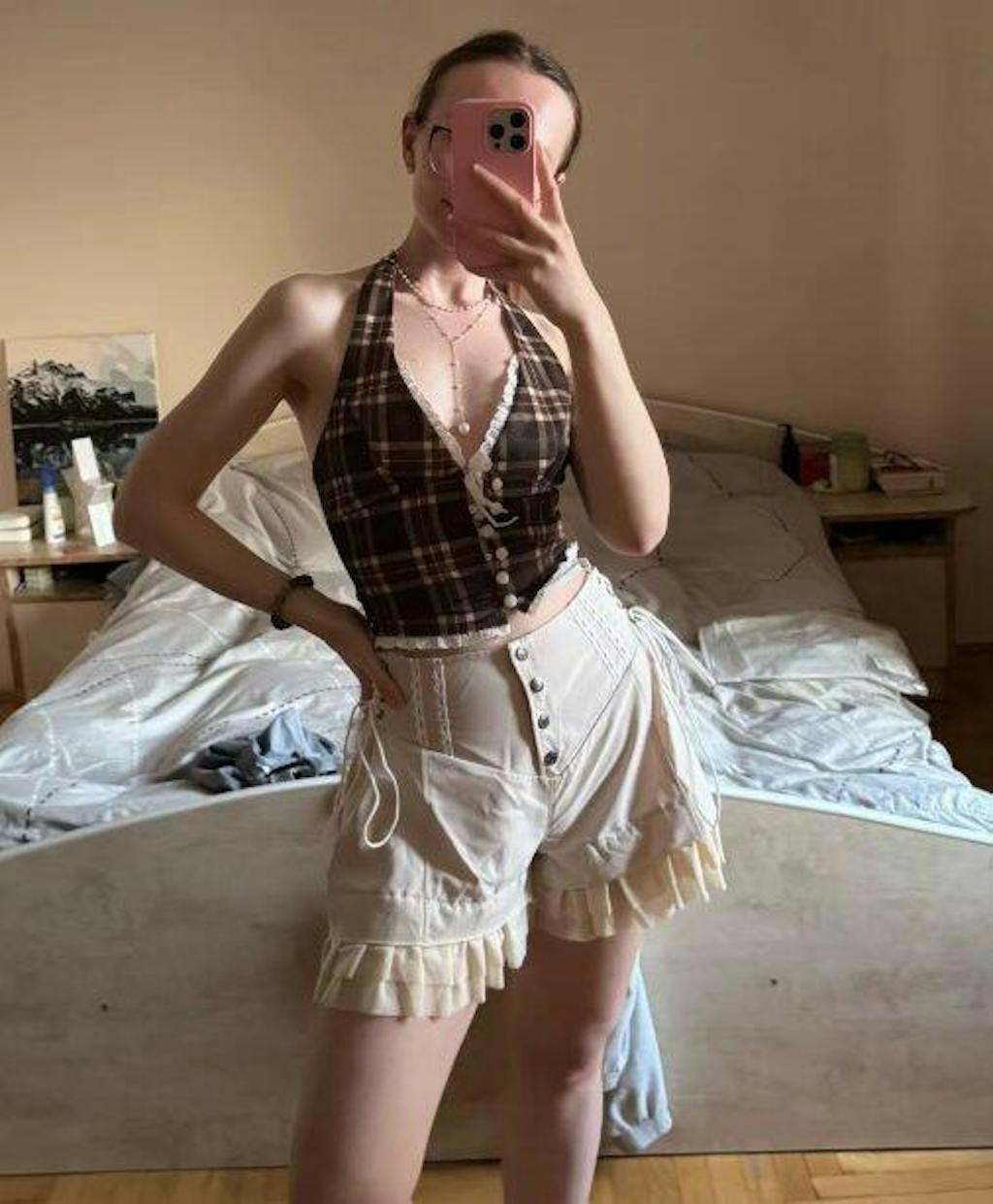 Fairycore Ruffled Lace Up Shorts - Litlookz Studio