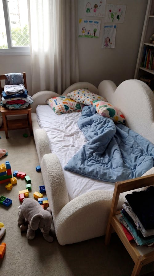 Cama Montessoriana Nuvem - Branco | Little Duck