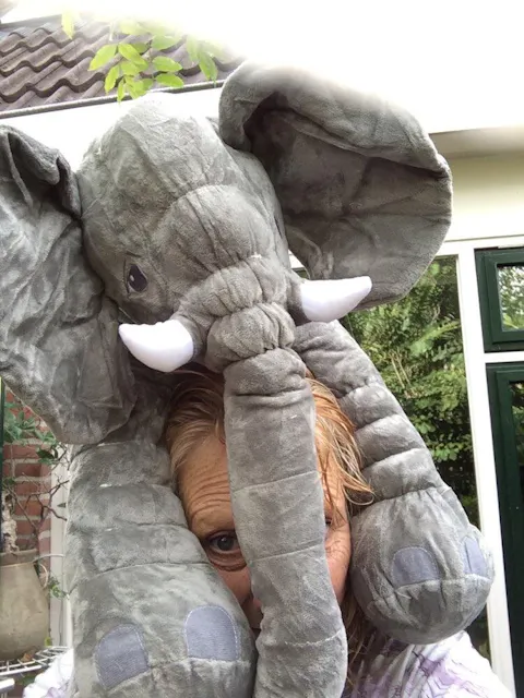 $ Baby Elephant Plush Pillow $