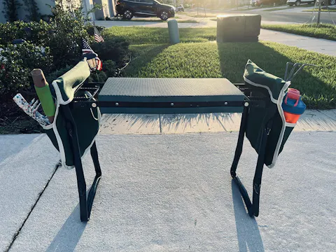 Garden Foldable Kneeler & Seater + Tools Bag