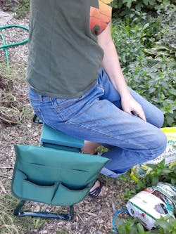 Garden Foldable Kneeler & Seater + Tools Bag