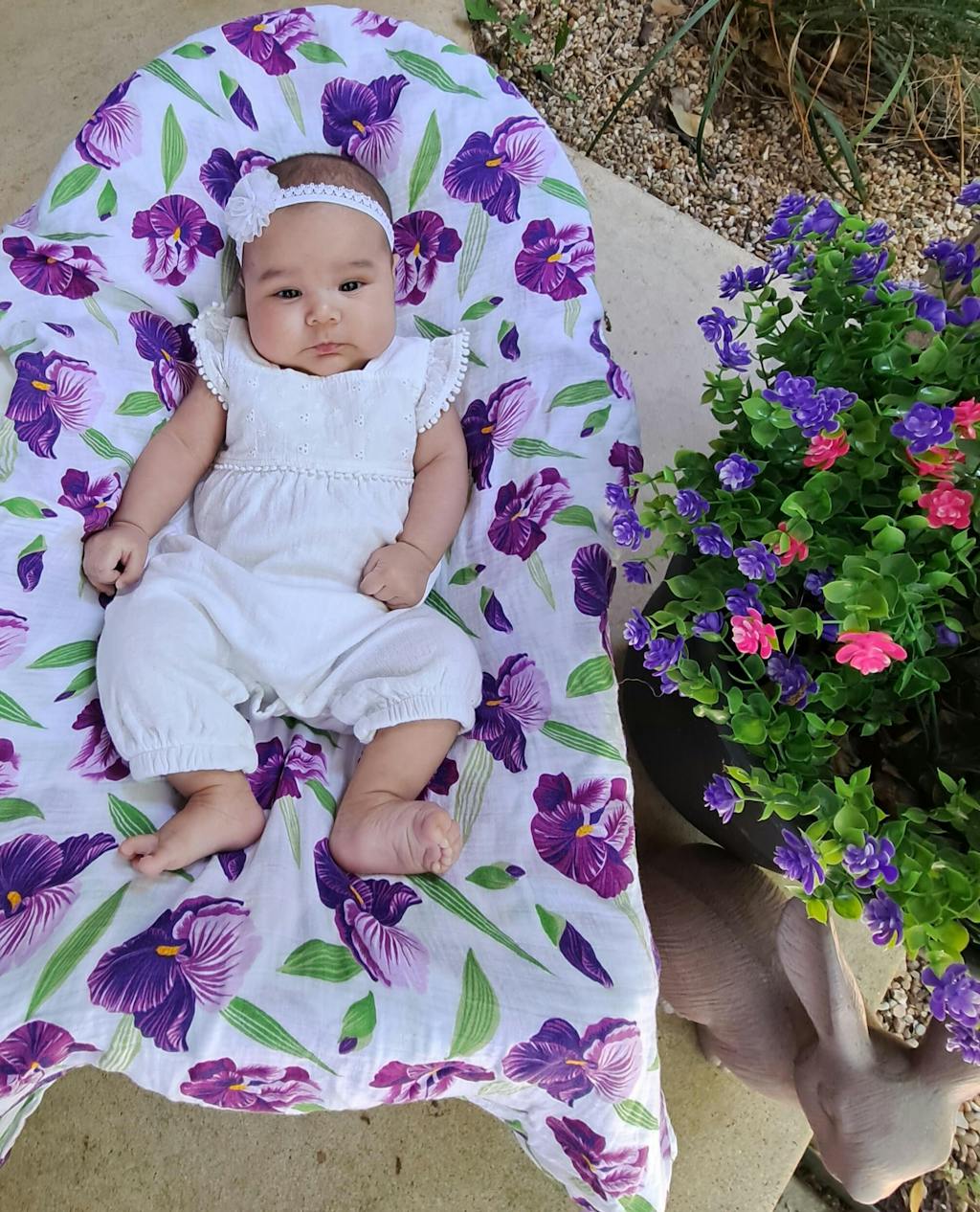 Iris Baby Muslin Swaddle Receiving Blanket Little Hometown