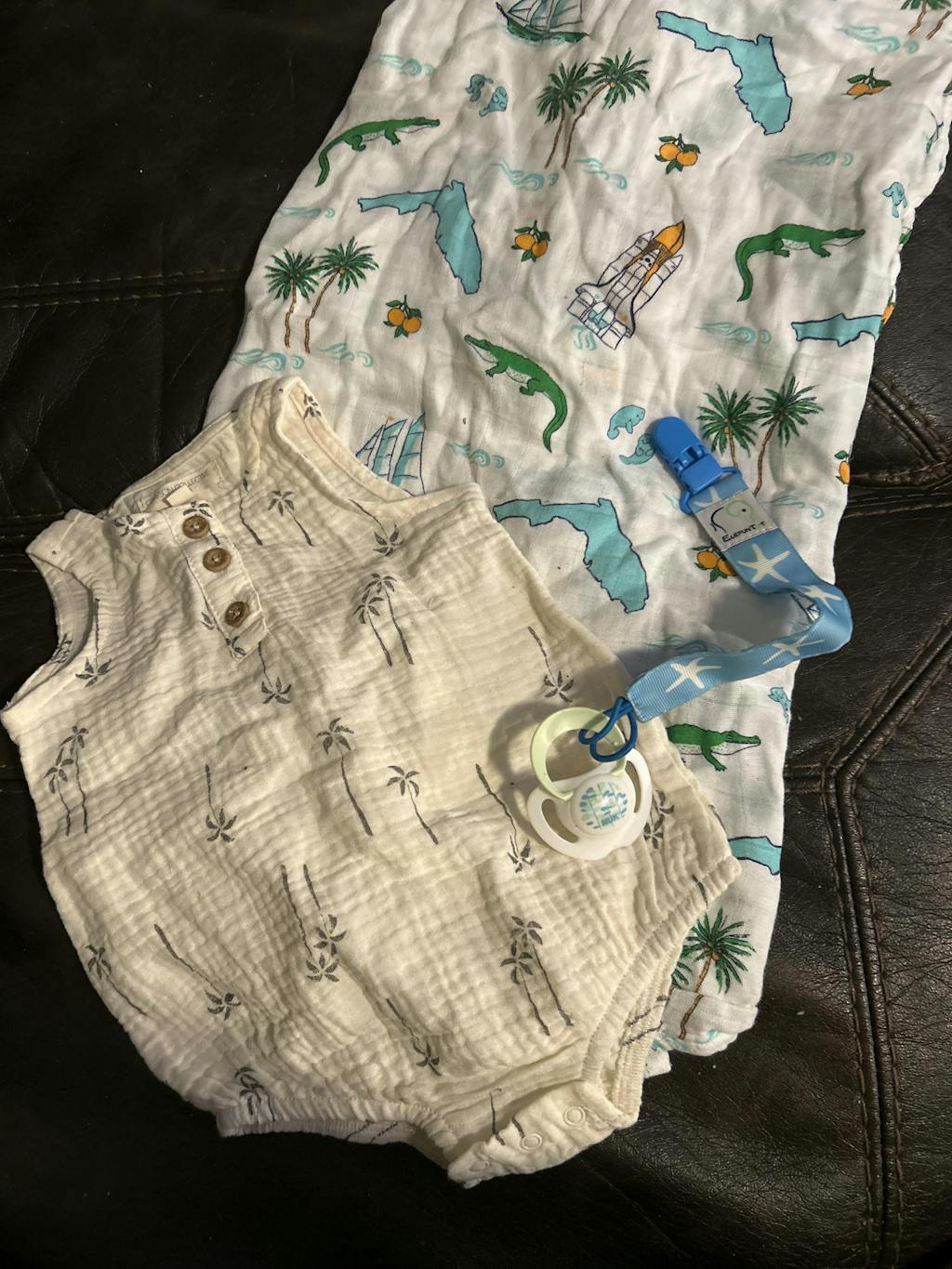 Florida Baby Muslin Swaddle Blanket Little Hometown