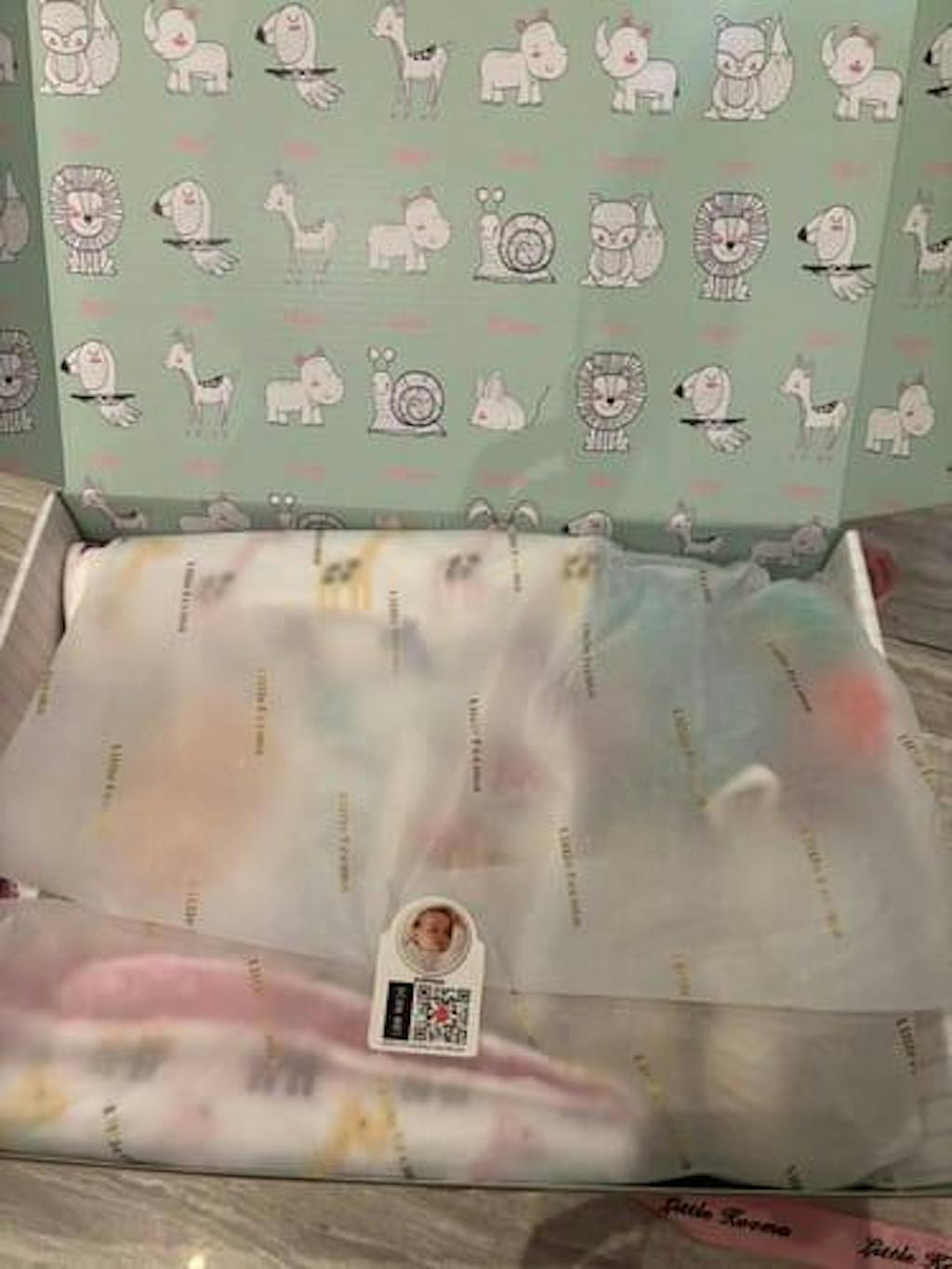 New Born Baby Girl Little Kooma Brand Gift Box 10 Pcs Giraffe Bear Bunny Gift Box Set